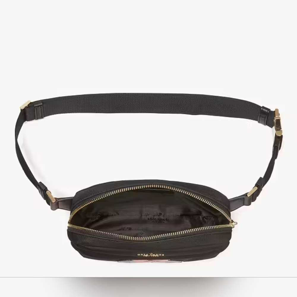 Disney X Kate Spade New York Minnie Nylon Belt Bag KG590 Black - Picture 3 of 7